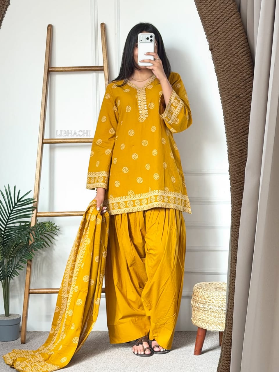 Yellow Nayra Farsi Salwar Suit Set